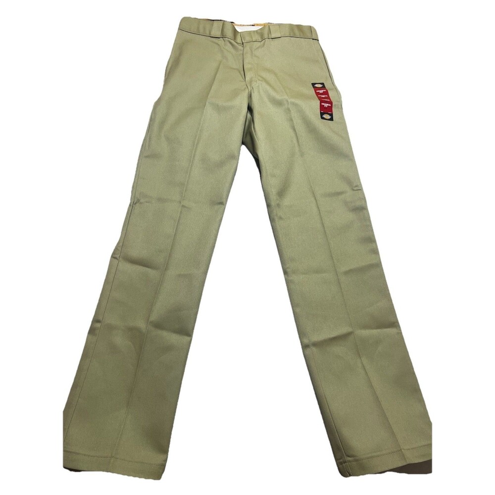 Dickies 874 Work Pants Men's 34x36 Khaki Flex Original Fit Resists Wrinkles